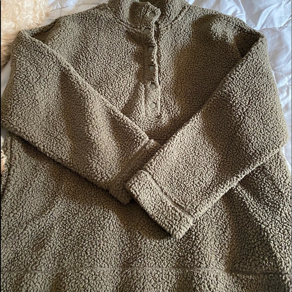 Aerie Cloud Sherpa Oversized Pullover